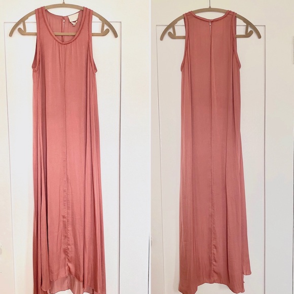 Wilfred Aritzia Dusty Mauve Flowy Maxi Dress - Picture 1 of 11